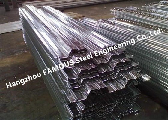 1-3mm corrugou o Decking de prata do assoalho do metal do ISO 3834 galvanizado