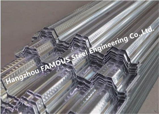 1-3mm corrugou o Decking de prata do assoalho do metal do ISO 3834 galvanizado