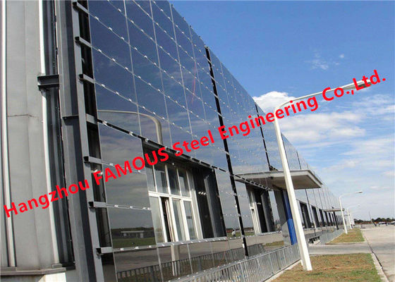 Construção de vidro à prova de fogo solar da parede de cortina da fachada de BIPV integrada 5mm fotovoltaicos 9A 5mm