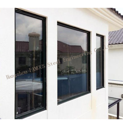 tempestade 6A Windows, janela de alumínio isolada 5mm de 5mm de vidro moderada fixa