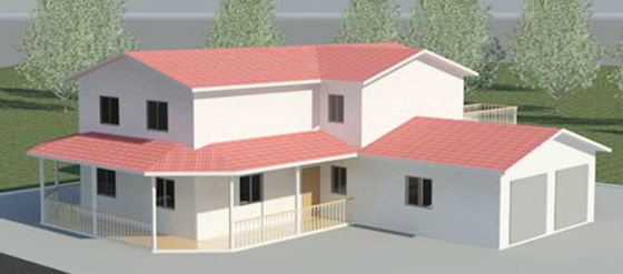 Q235B pré-fabricou as casas de aço