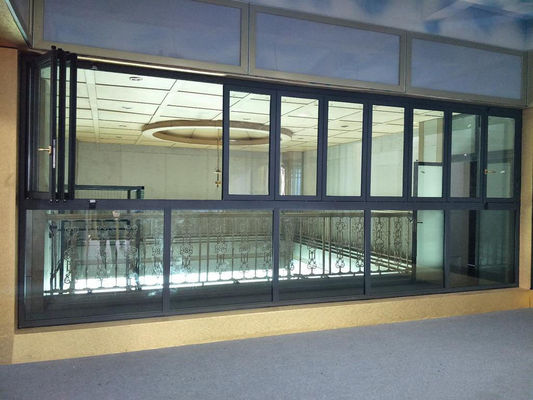 Tempestade de alumínio Windows da prova do furacão que dobra a abertura vertical