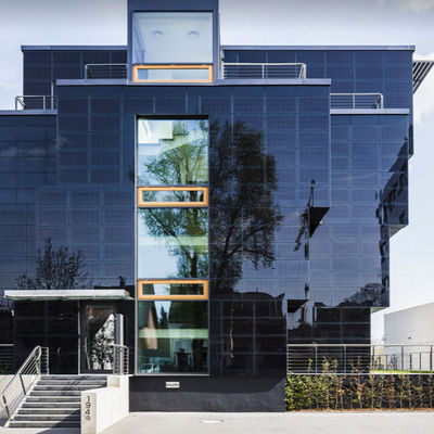 Parede de cortina fotovoltaico de vidro do picovolt das fachadas de vidro fotovoltaicos solares