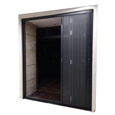 As portas de entrada de vidro anodizadas da atenuação de alumínio do fogo balançam aberto