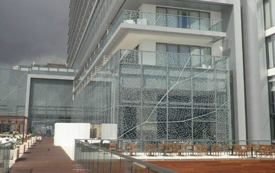 A cor modelada revestiu a parede de vidro de alumínio anodizou de superfície