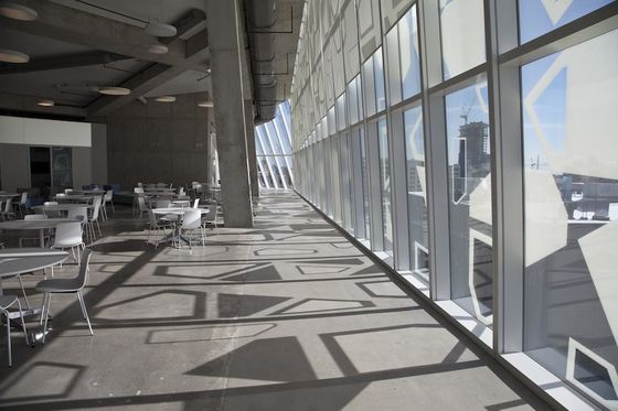 A cor modelada revestiu a parede de vidro de alumínio anodizou de superfície
