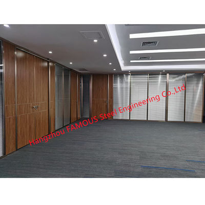 Parede de separação móvel de vidro Cunstomized do escritório interior moderno