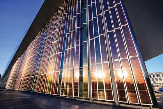 O picovolt BIPV colorido de vidro Photovoltaics integrado construção AR revestiu