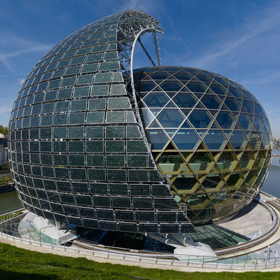 O telhado integrado da parede de cortina do sistema de BIPV construção fotovoltaico montou o vidro solar do picovolt