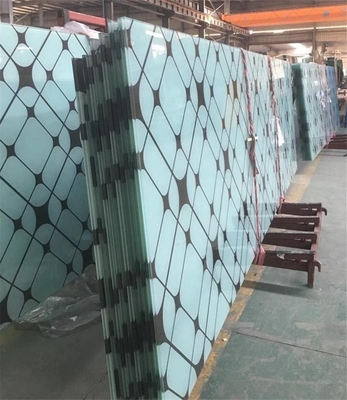 impressão de tela de seda endurecida 10mm Art Glass decorativo à prova de som de vidro
