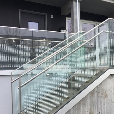 impressão de tela de seda endurecida 10mm Art Glass decorativo à prova de som de vidro