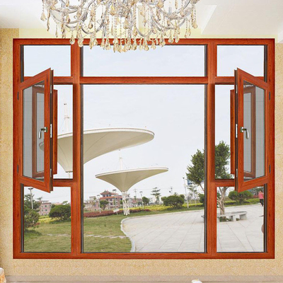O assaltante Proof Glazed Double Windows de alumínio de vidro moderou
