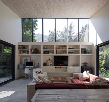 Clerestory de vidro dobro respirável Windows da tempestade do quadro de alumínio com telhado de Skyview