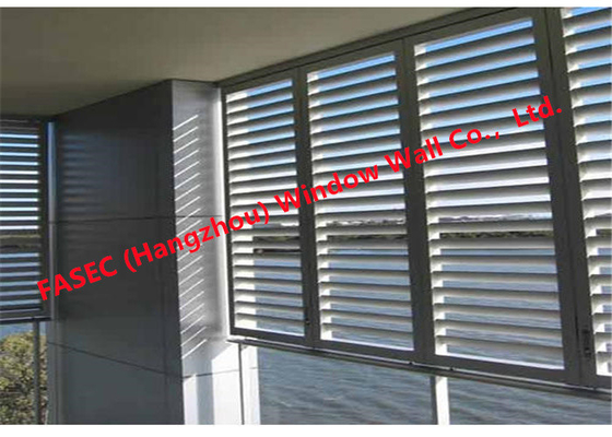 Grelha de alumínio Windproof Windows do Jalousie de Windows da tempestade com malha da tela