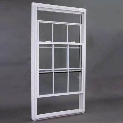 Dobro deslizante vertical Hung Windows Clear Tempered Glass de UPVC