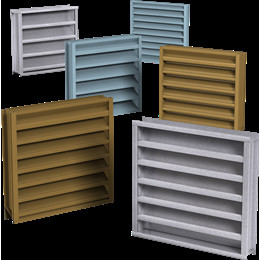 Anodizado pré-fabricado fixou a janela Louvered de alumínio à prova de intempéries