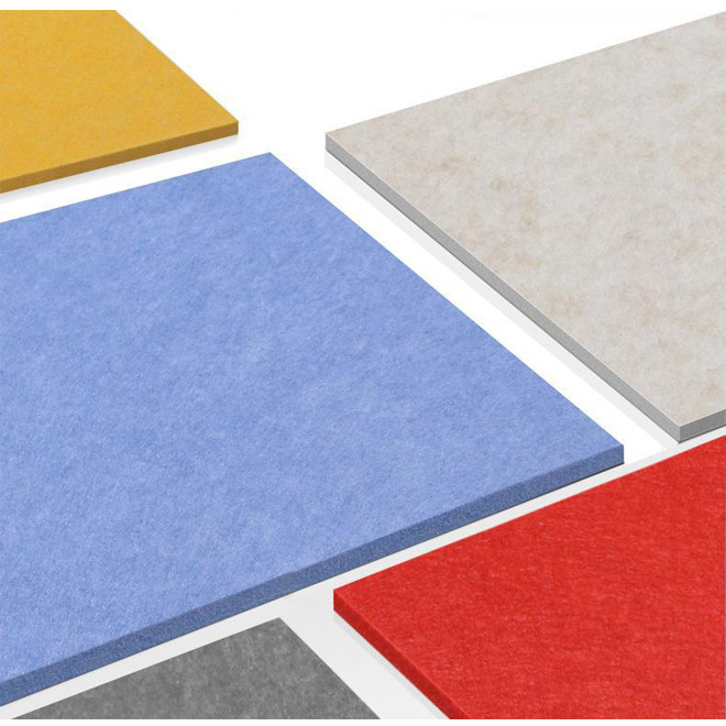 Os painéis de parede decorativos do sanduíche da sala gráfica absorvem o painel acústico do poliéster sadio