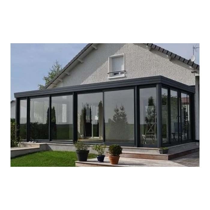 Quatro estações de solário de vidro com cor verde de vidro e design de telhado personalizado
