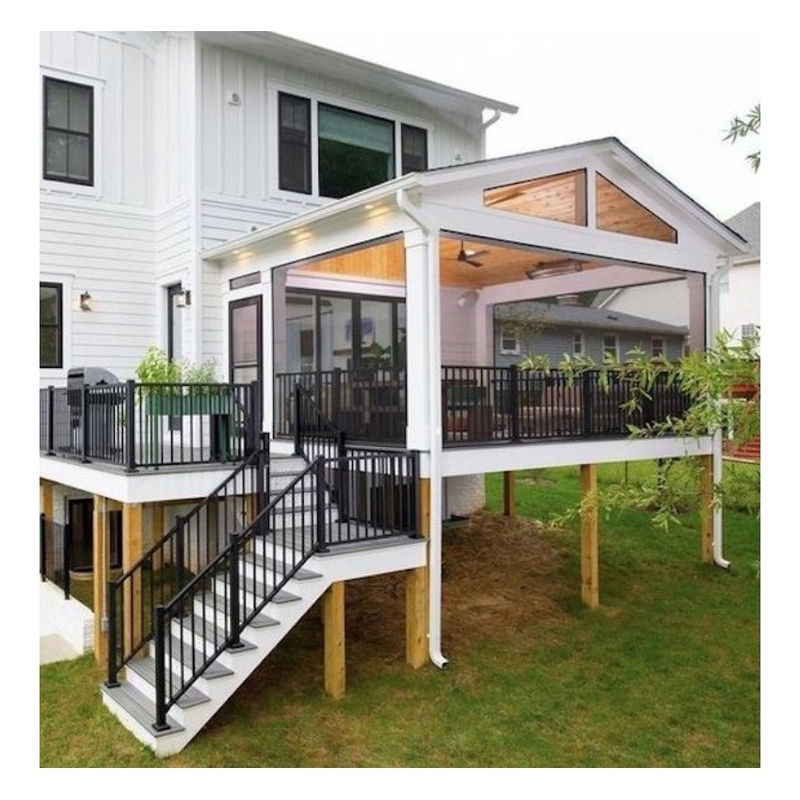 Edifício de escritórios moderno Design Quatro estações Casa de sol para salas de tela de perfil de alumínio