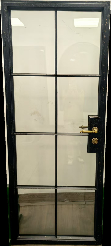 Porta de aço resistente ao fogo para segurança e isolamento acústico
