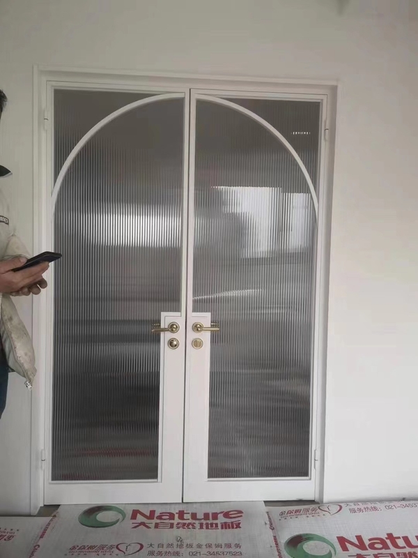 Janela de vidro de alumínio resistente a intempéries / portas de aço resistentes ao fogo com fácil instalação