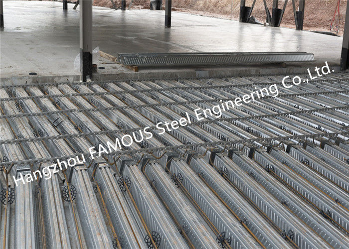 Decking composto do assoalho do metal de 0.8mm-1.2mm para a multi construção ISO9001 do andar