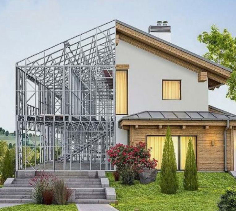 Jogos residenciais da casa de armação de aço do EN 1090-2-2018, Q235B Kit Homes de aço modular